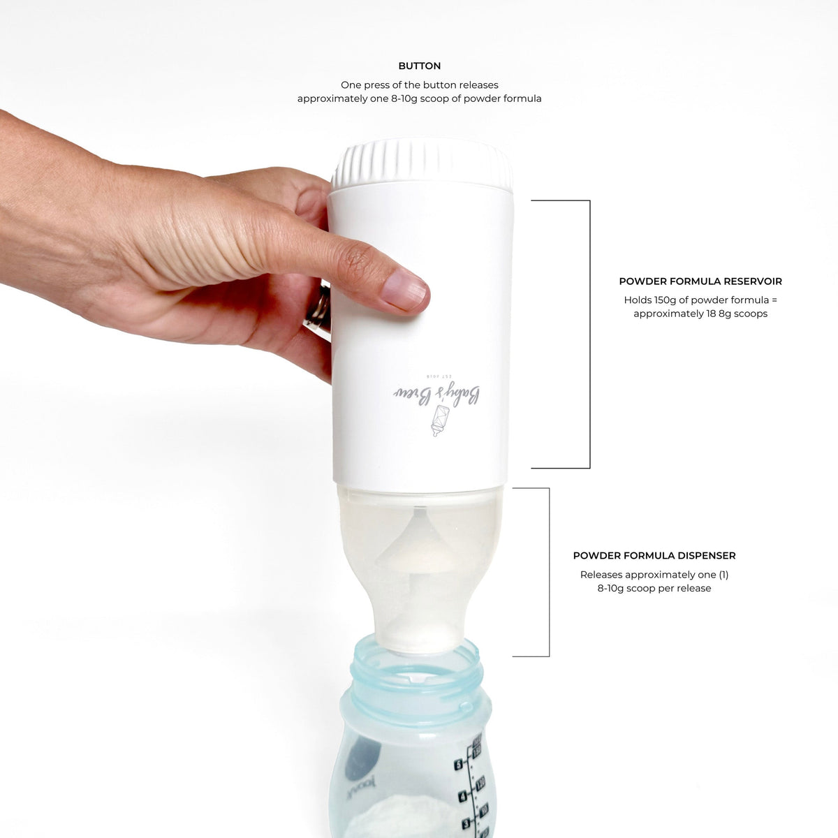 Portable Bottle Warmer Pro Set with Formula Dispenser