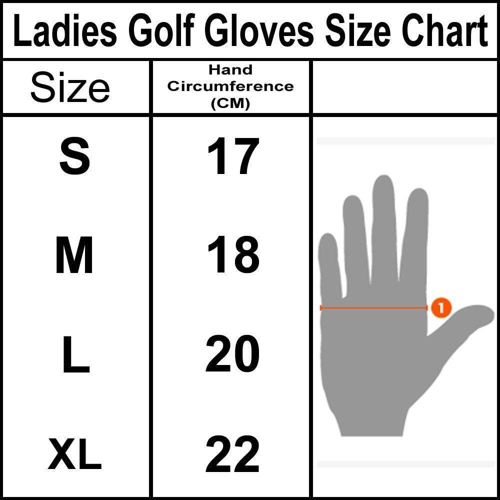 Women’s Pink Cabretta Leather Golf Glove