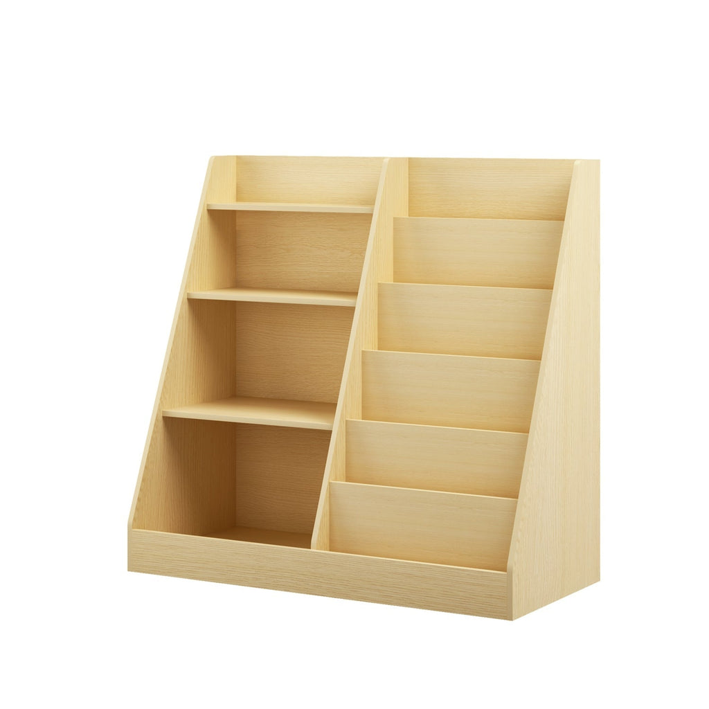 Kids Bookshelf & Toy Organizer – Natural or Pink