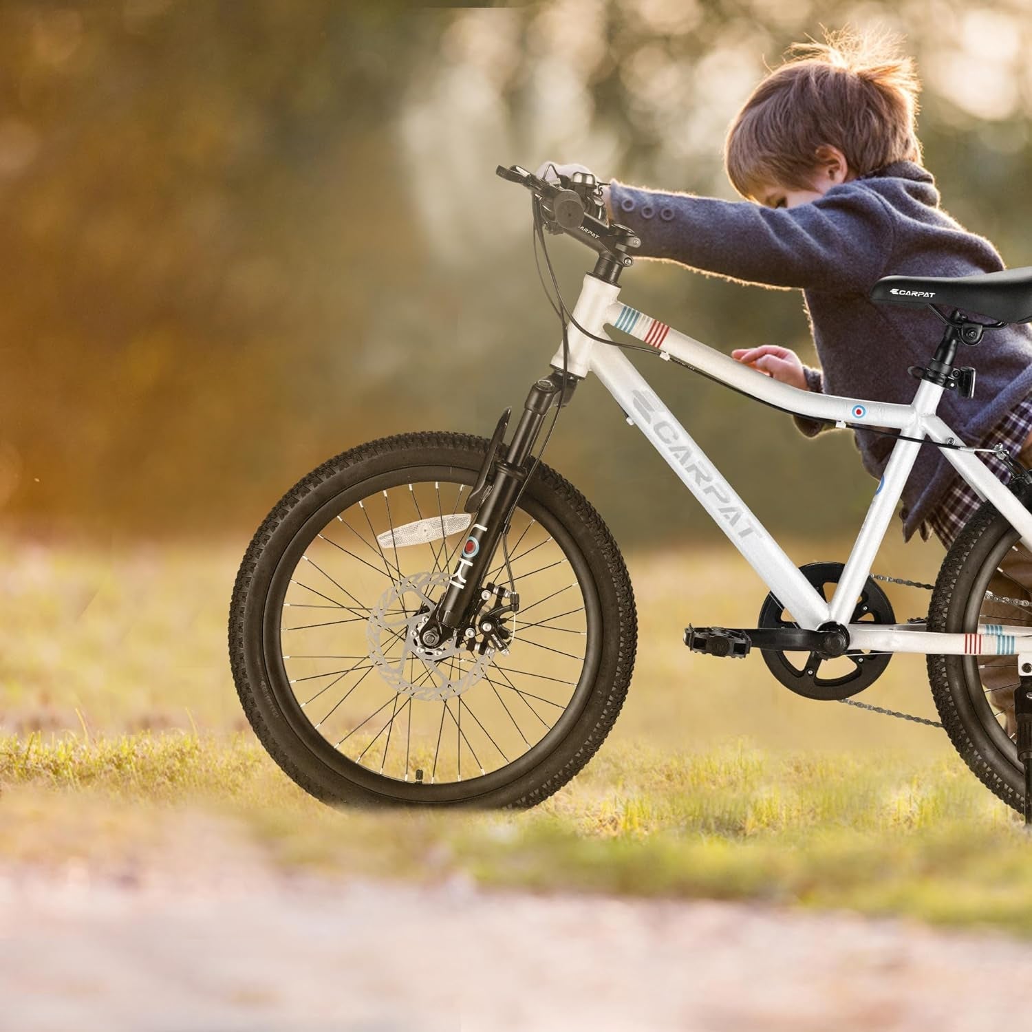 20-Inch Kids 7-Speed Mountain Bike with Front Suspension
