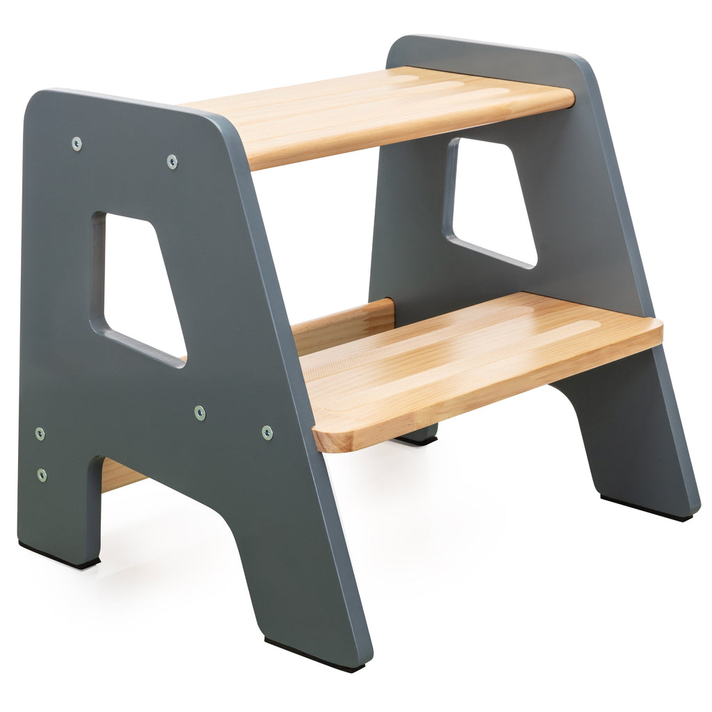 2-Step Wooden Stool for Toddlers – Ages 2+