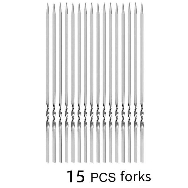 Reusable Stainless-Steel BBQ Skewers – product view 7