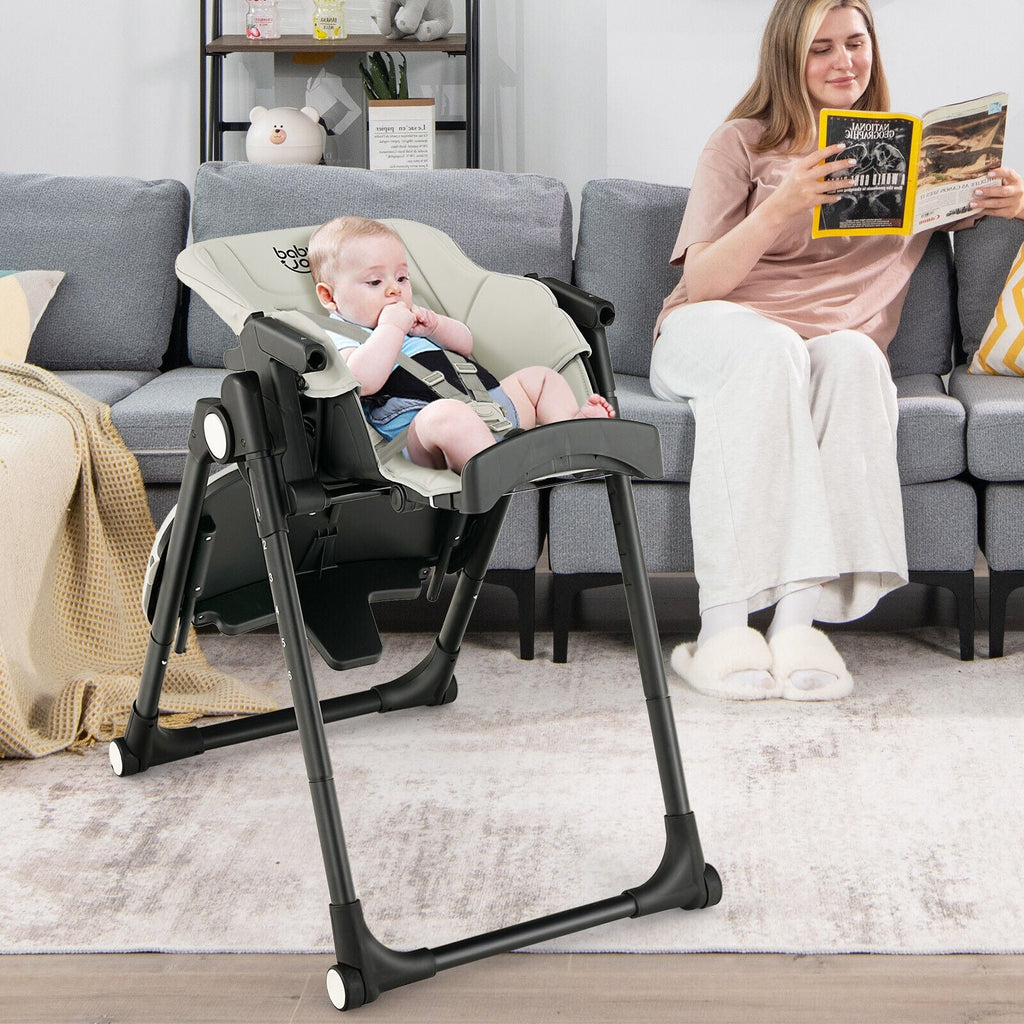 4-in-1 Baby High Chair with 6 Adjustable Heights