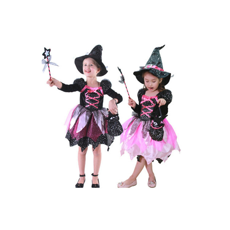 Kids Light-Up Halloween Witch Costume