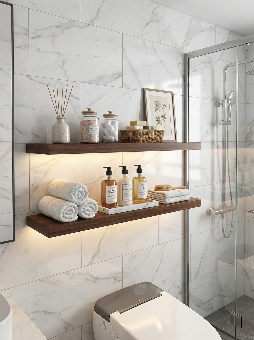 4-Pack 15.8" Floating Wall Shelves