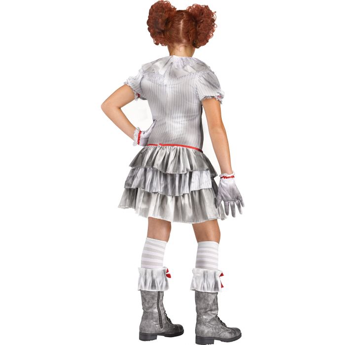 Creepy Carnevil Clown Girls Costume