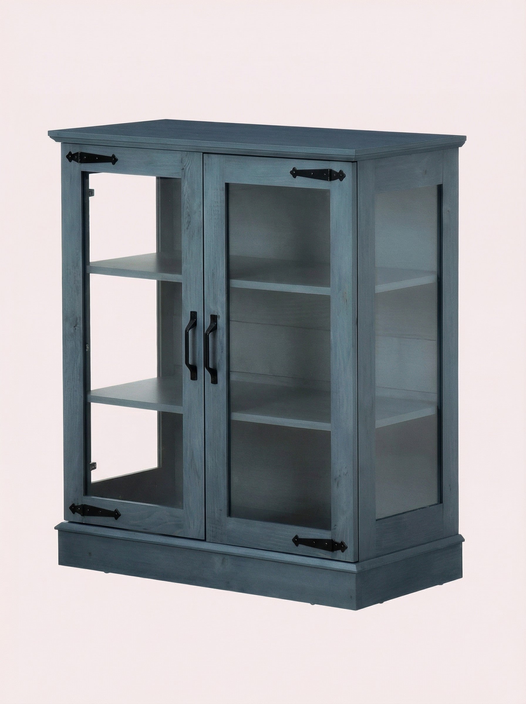 Modern Glass-Door Storage Cabinet
