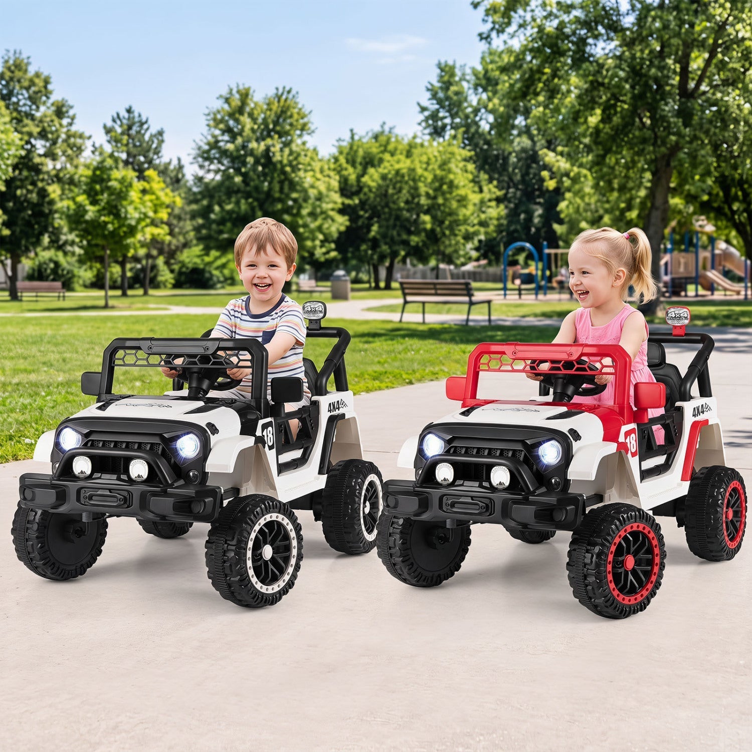 12V Kids Ride-On Truck with Parent Remote – Red or Black