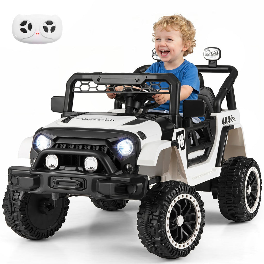 12V Kids Ride-On Truck with Parent Remote – Red or Black