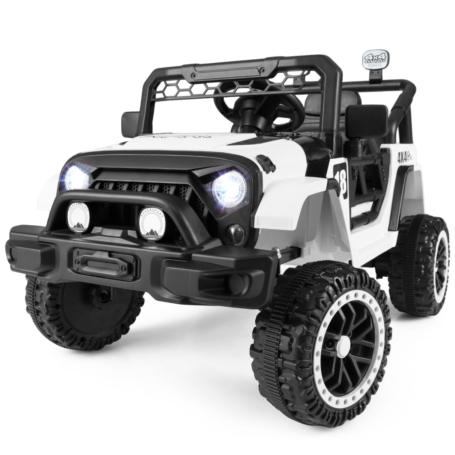 12V Kids Ride-On Truck with Parent Remote – Red or Black