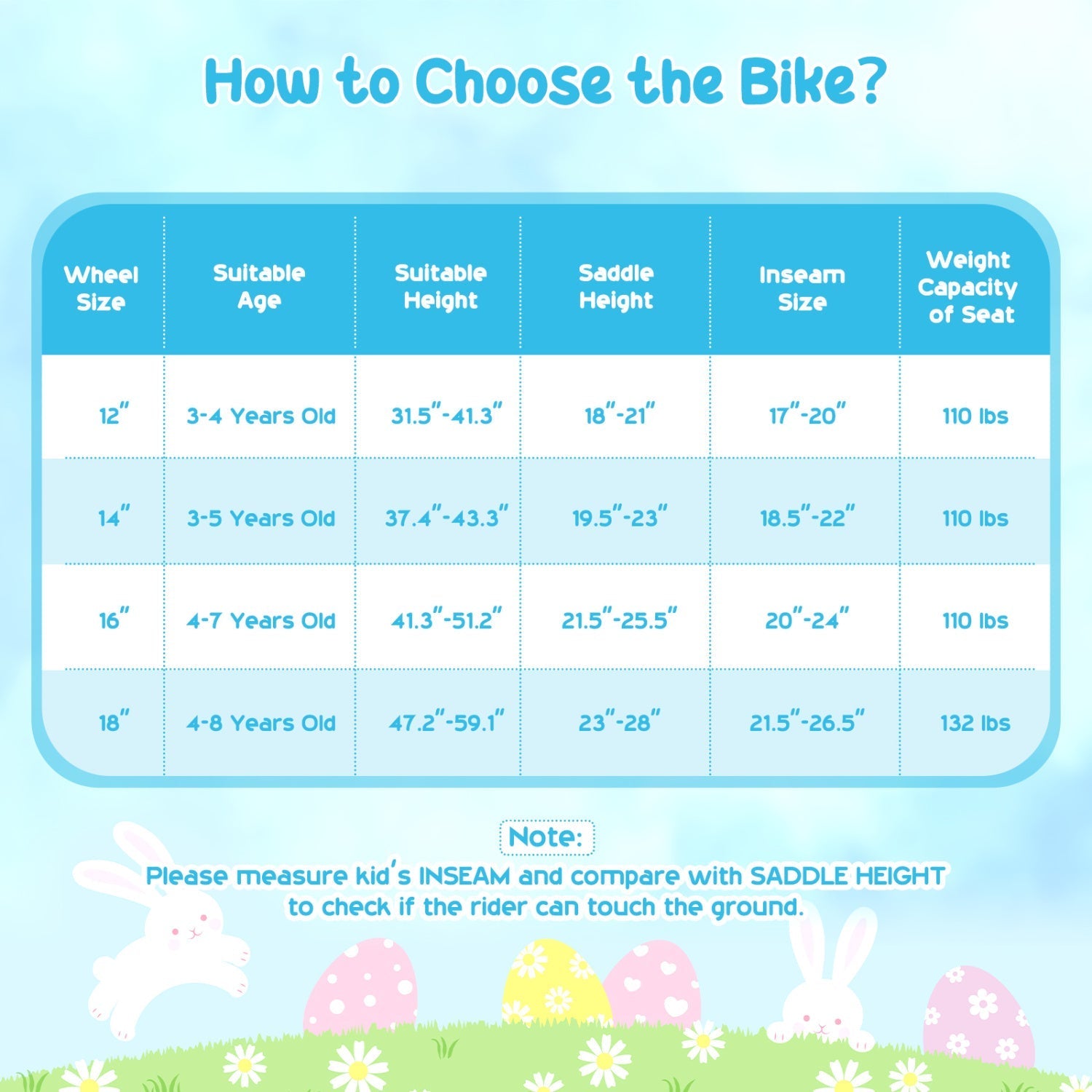Girls bike 12-18 inch with training wheels and front bag