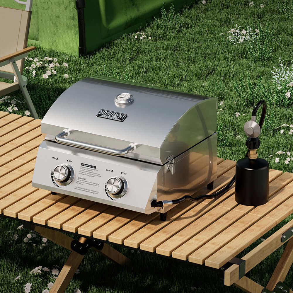Portable Stainless Steel Tabletop Propane Grill