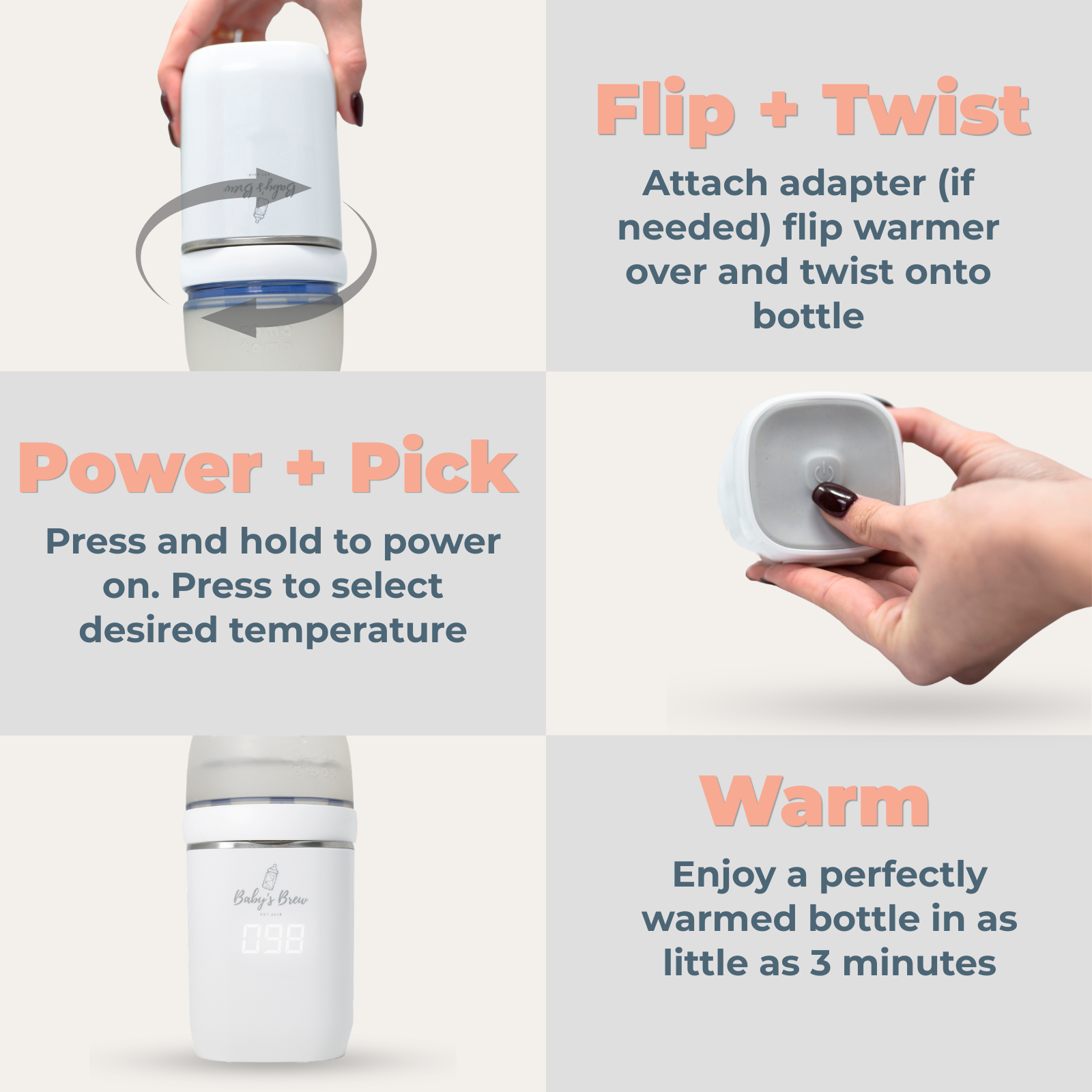 Baby’s Brew 3.0 Portable Bottle Warmer Pro