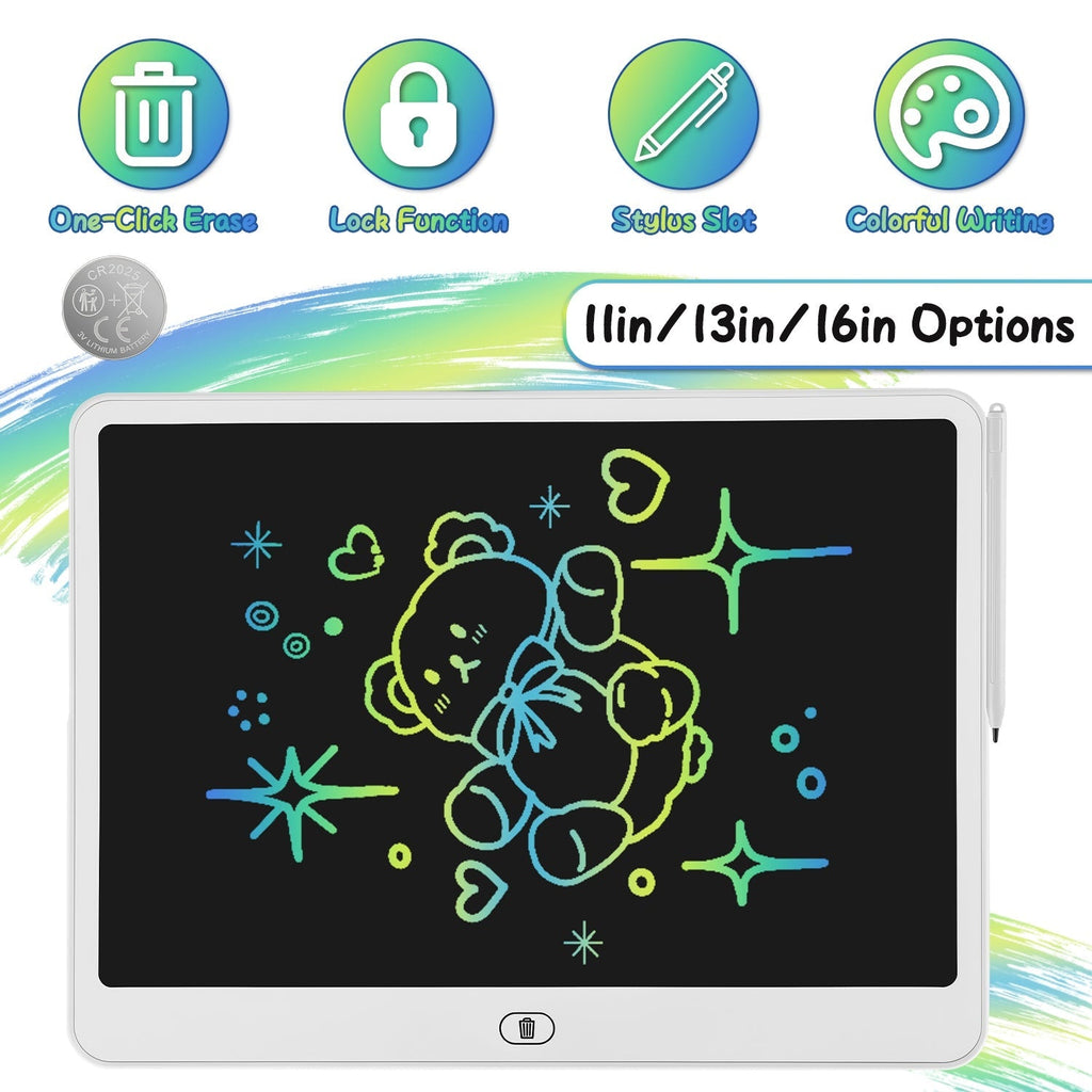 LCD Writing Tablet for Kids with Stylus & Lock Function
