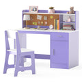 Kids Study Desk & Chair Set with Storage