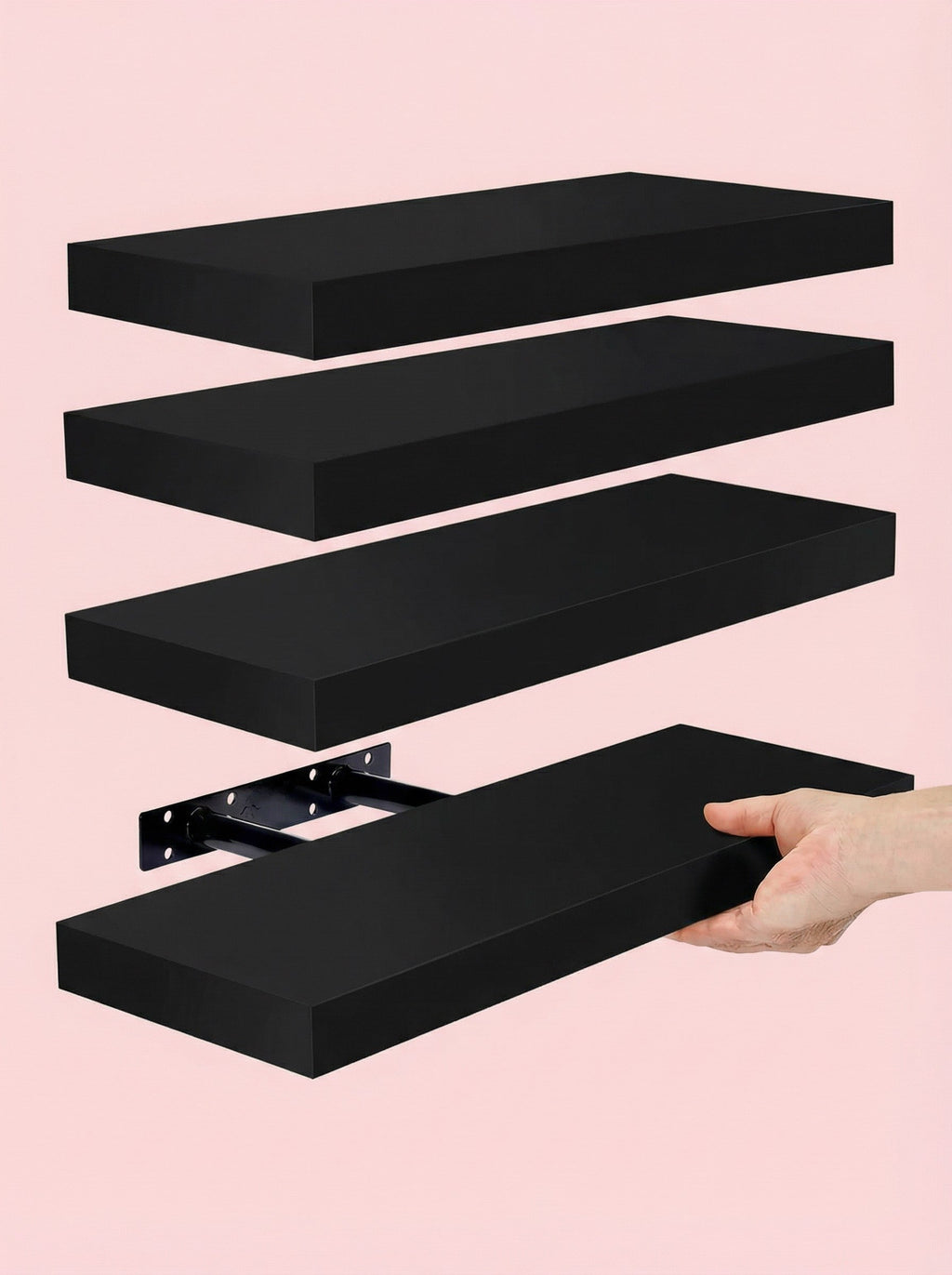 4-Pack 15.8" Floating Wall Shelves