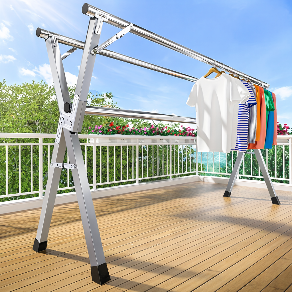 Extendable Folding Laundry Drying Rack
