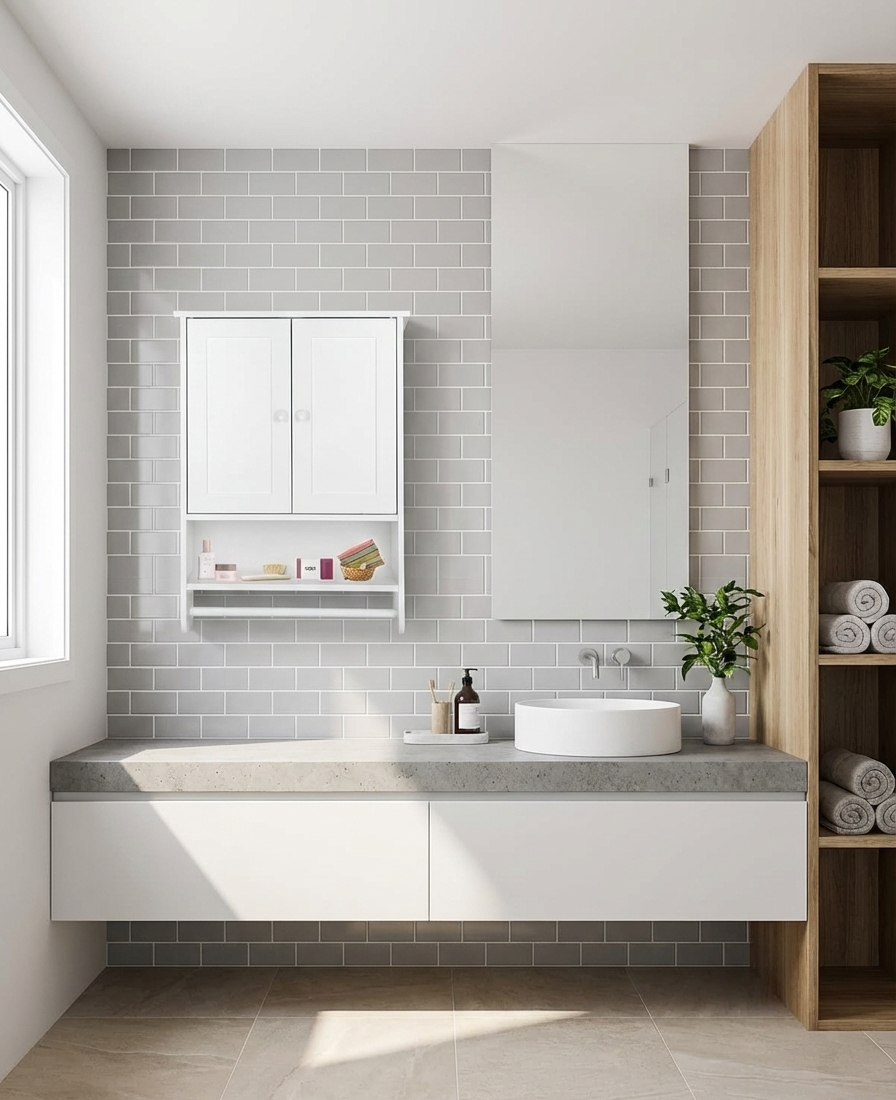 Modern Wall-Mounted Storage Cabinet