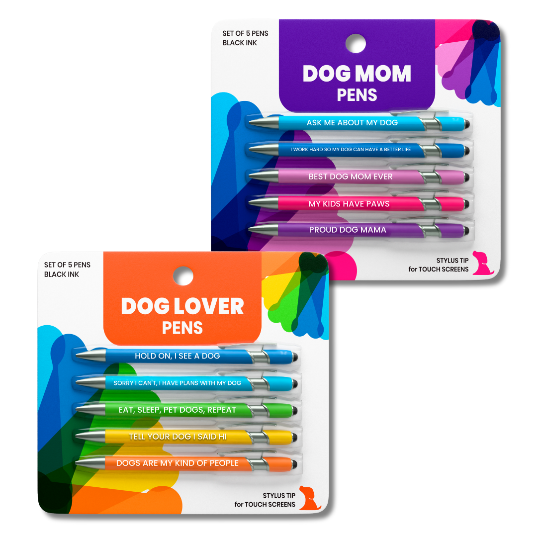 Dog Lover & Dog Mom Stylus Pen Set – 2 Pack
