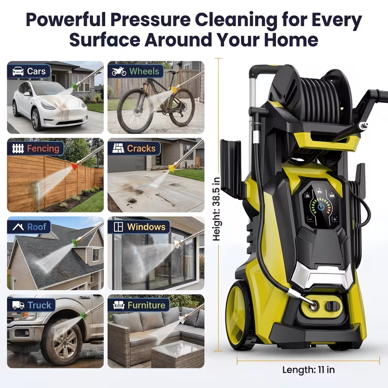 4500 PSI Electric Pressure Washer with Foam Cannon