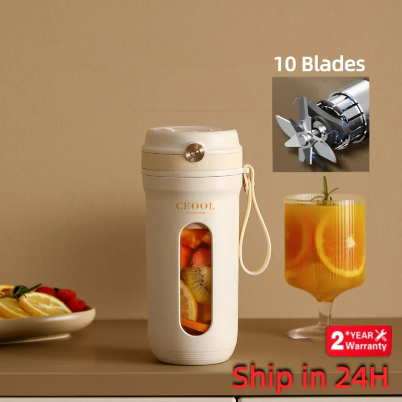 Portable 10-Blade Electric Blender