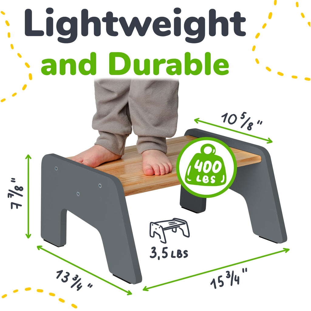 1-Step Wooden Kids Stool