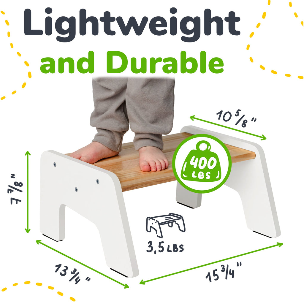 1-Step Wooden Kids Stool
