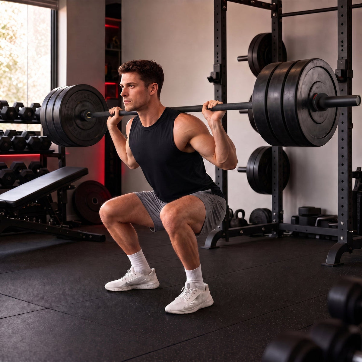 7-Ft Olympic Barbell – 2,000 lb Capacity