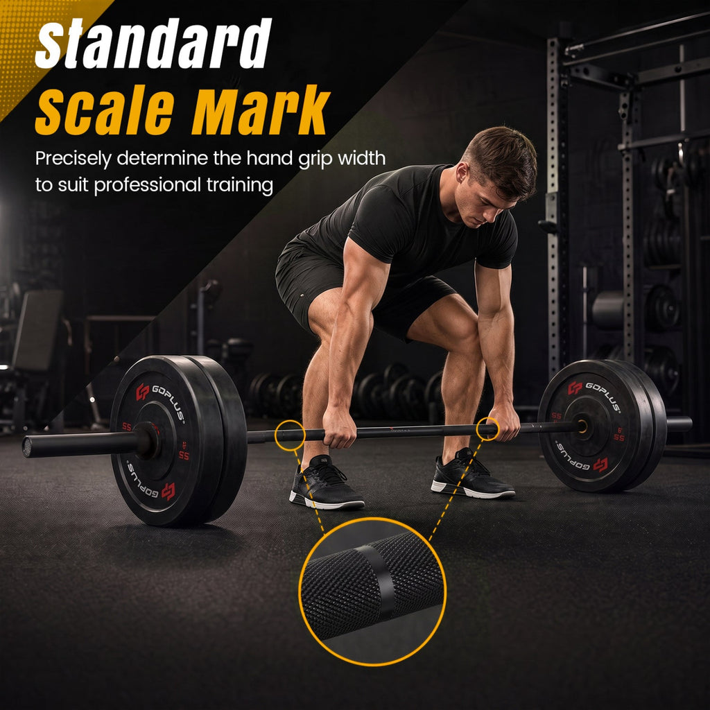 7-Ft Olympic Barbell – 2,000 lb Capacity