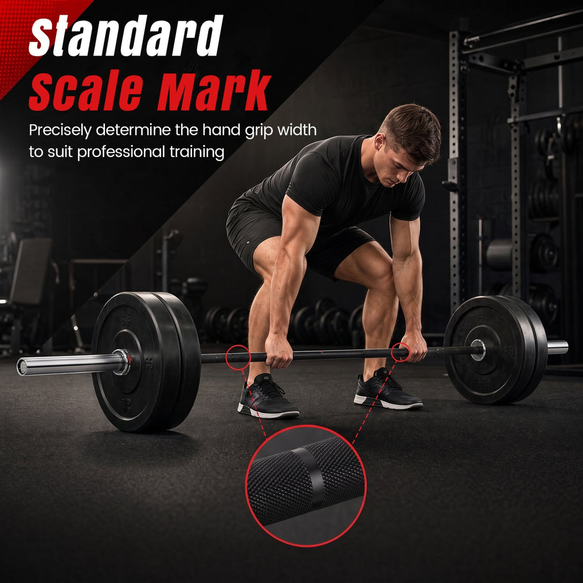 7-Ft Olympic Barbell – 2,000 lb Capacity