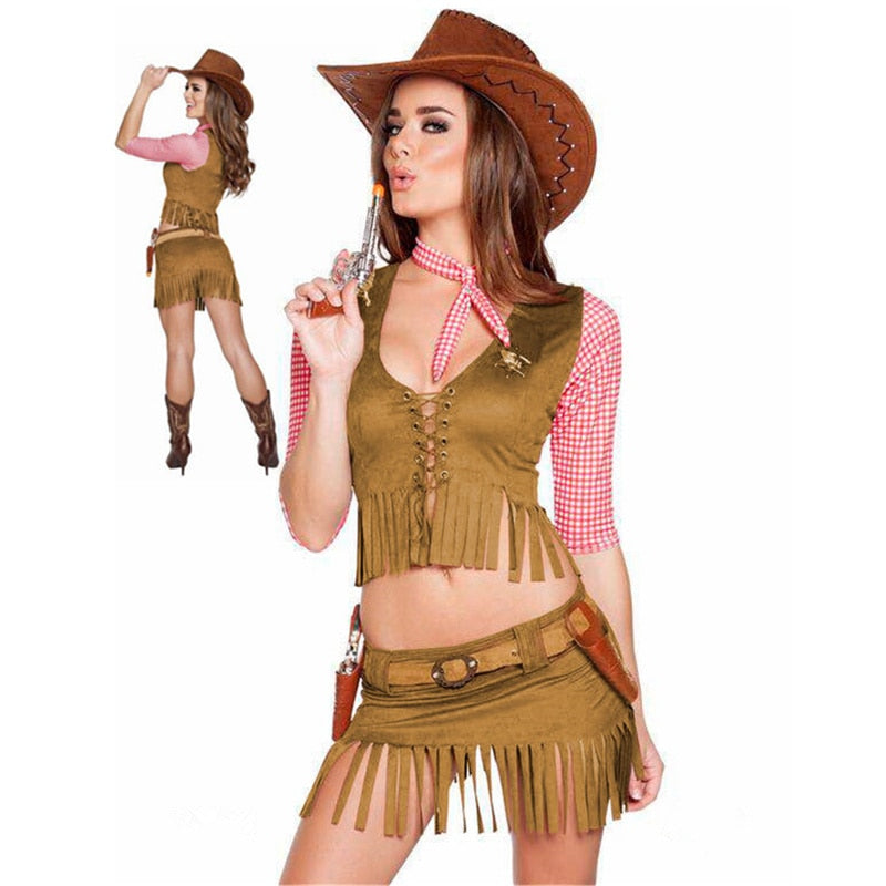 Women's Cowboy Pirate Halloween Costume