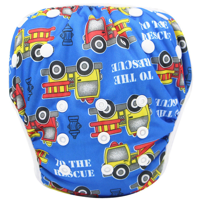 Cartoon Kids Swim Trunks
