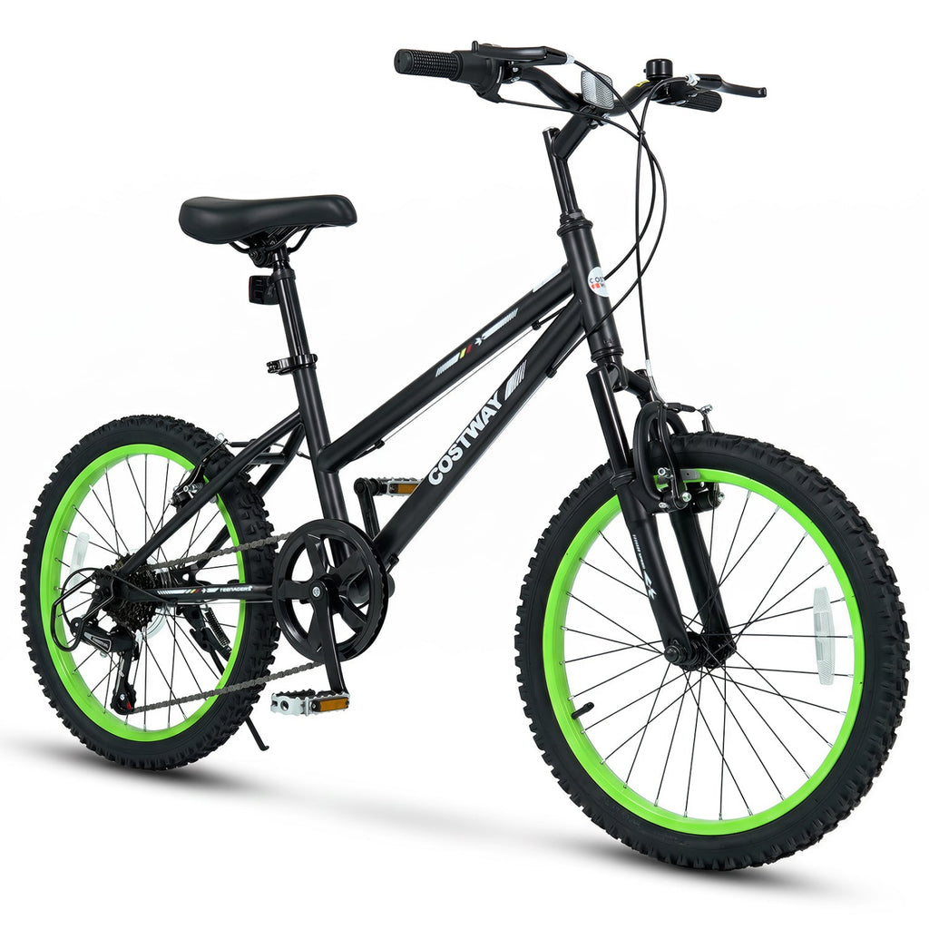 20-Inch Kids 7-Speed Mountain Bike – White or Black