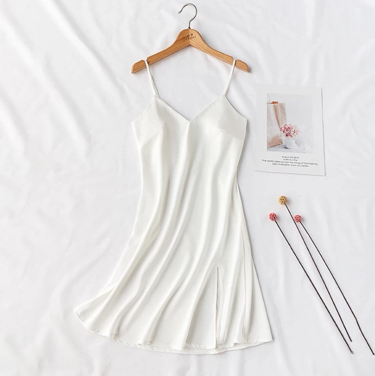 Silky Satin Short Nightdress