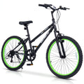 24-Inch Kids 7-Speed Mountain Bike – Black