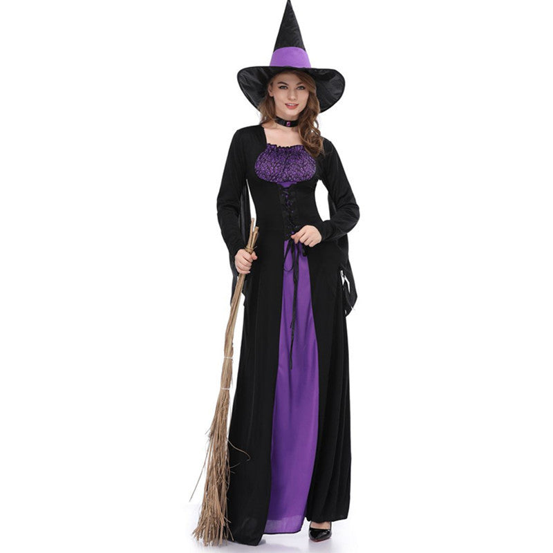 Women’s Black & Purple Witch Halloween Costume