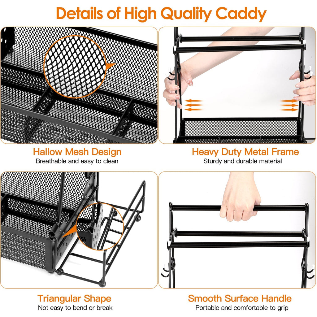 Metal Grill Utensil Caddy with Paper Towel Holder – product view 7