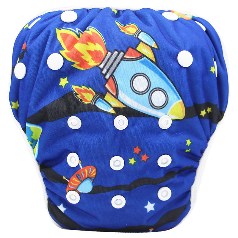 Cartoon Kids Swim Trunks
