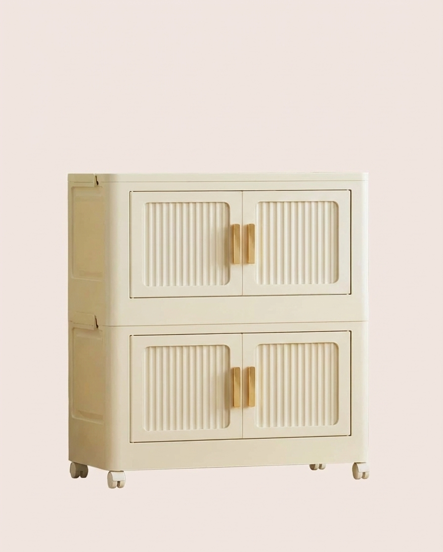 Foldable Rolling Storage Cabinet – 2–6 Layers