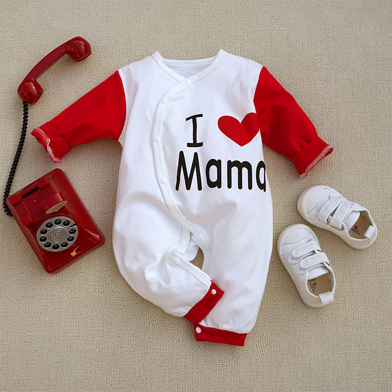 Baby Unisex "I Love You" Jumpsuit – Soft Cotton