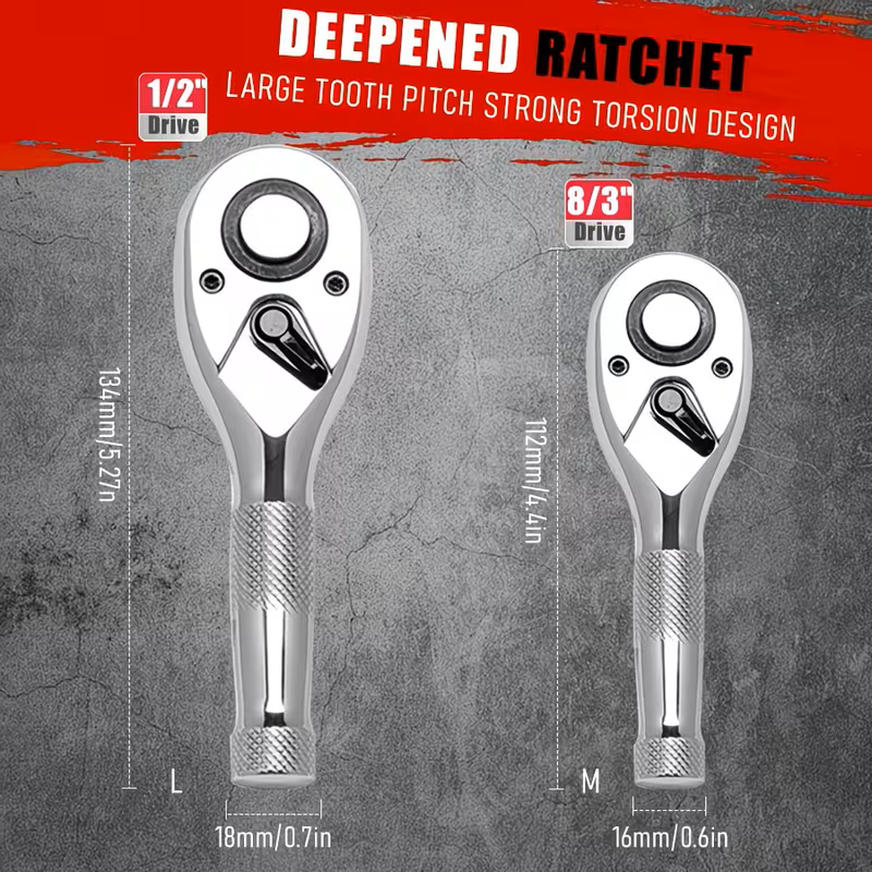 SAE & Metric Ratcheting Wrench Set