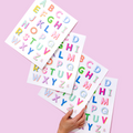 Bright Vinyl Alphabet Stickers – A to Z
