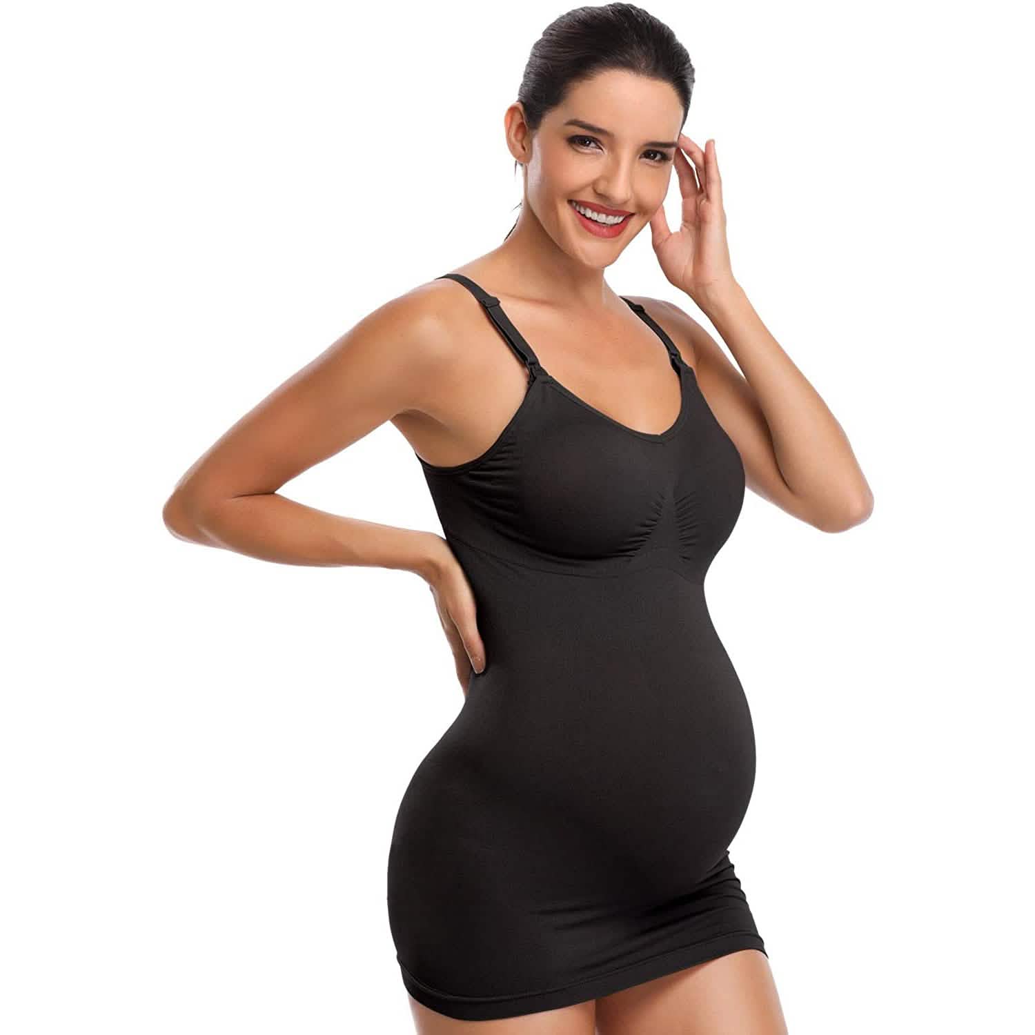 3-Pack Women’s Nursing Tank Tops with Built-In Bra