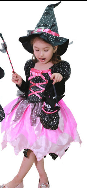 Kids Light-Up Halloween Witch Costume