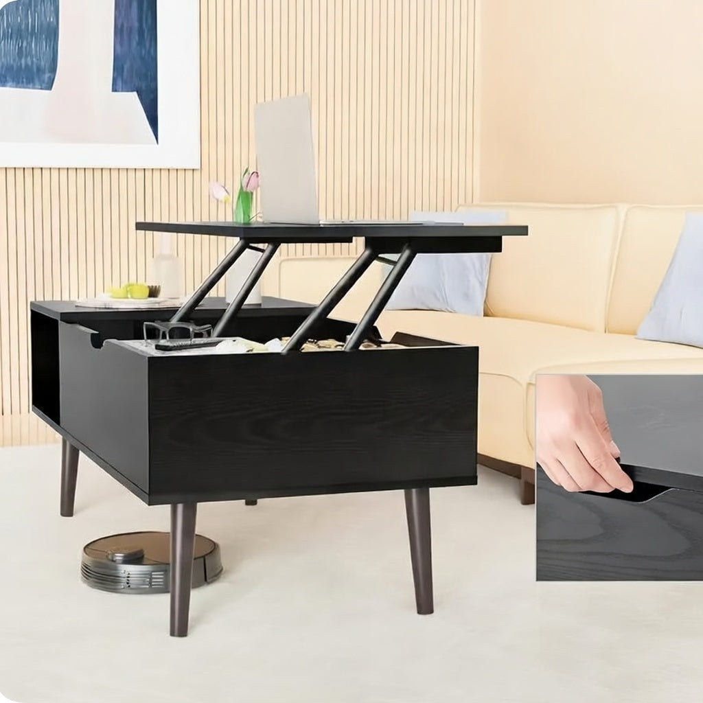 Lift-Top Coffee Table with Hidden Storage