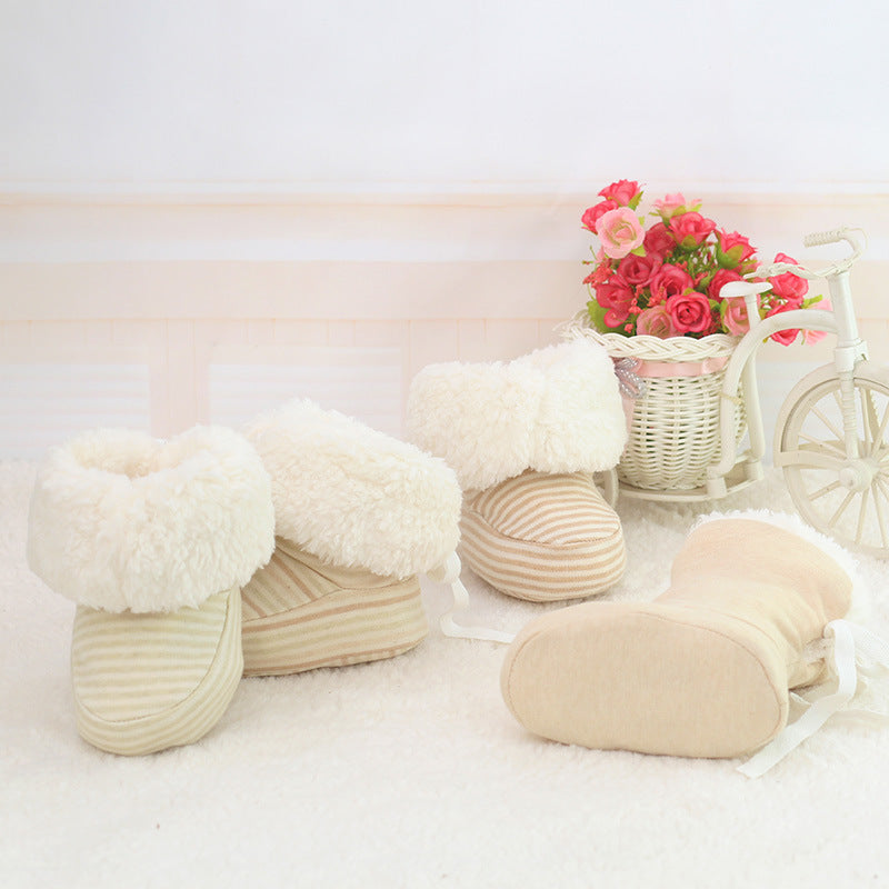 Warm Soft-Sole Baby First Walker Shoes