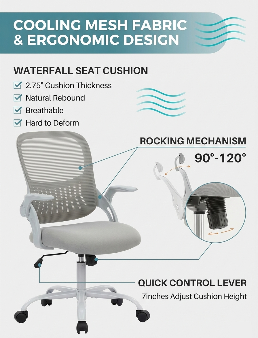 Ergonomic High-Back Mesh Office Chair