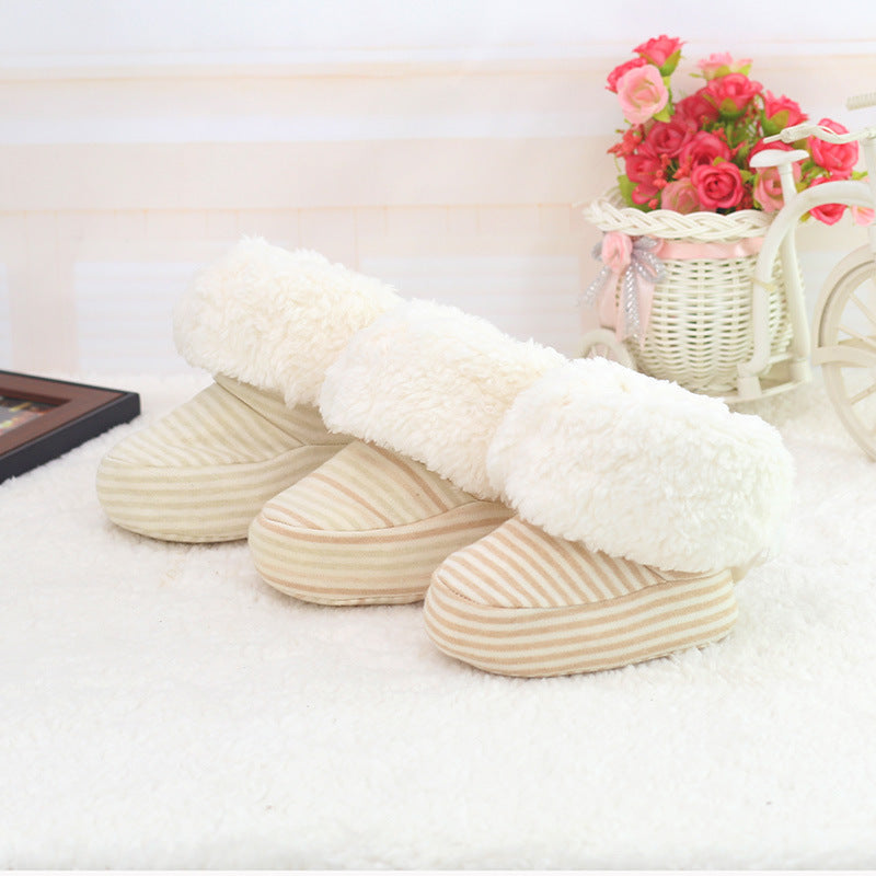 Warm Soft-Sole Baby First Walker Shoes