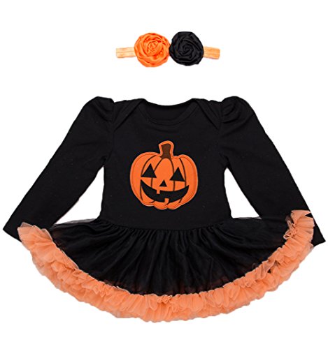 Pumpkin Tutu Romper & Headband Set