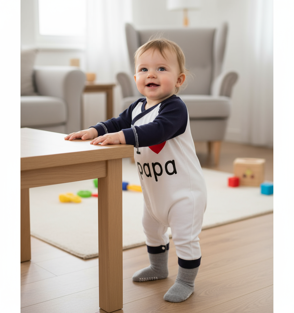 Baby Unisex "I Love You" Jumpsuit – Soft Cotton